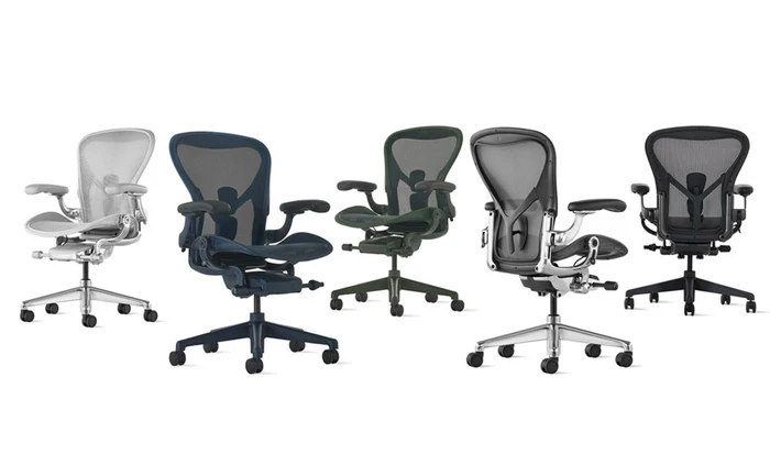 Färger och material för Herman Miller Aeron Remastered