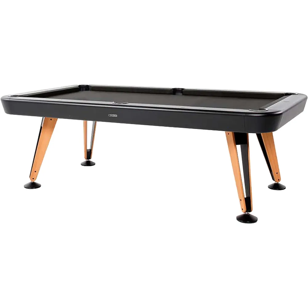 Diagonal – design biljardbord för kontor, inne & ute - 6ft - 209 cm , Svart - Biljardbord